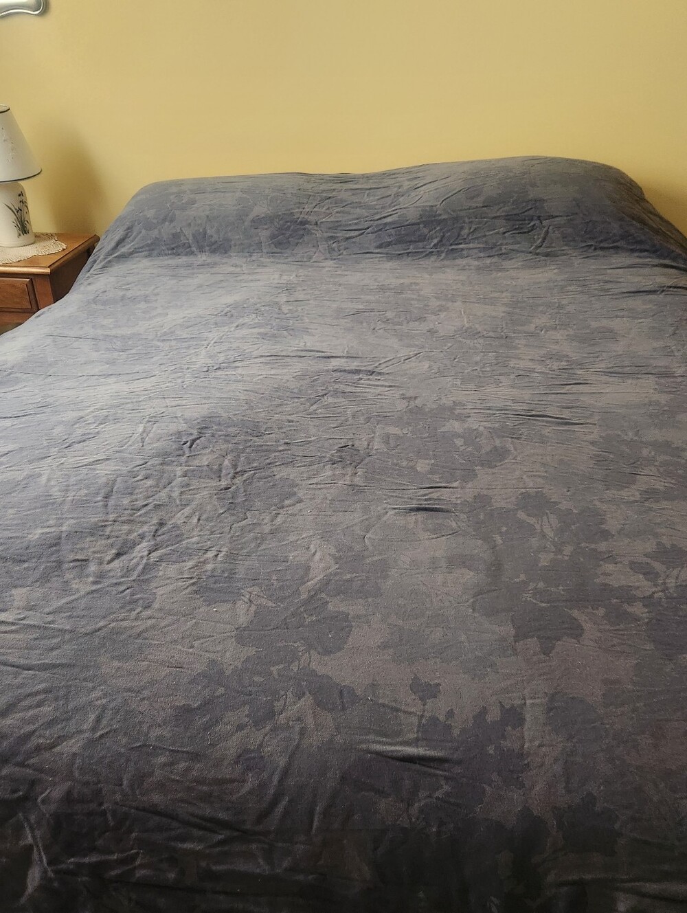 CALVIN KLEIN Duvet Cover King Gray Combed Cotton Home Bedding
